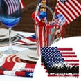 thumbnail image 1 of Clearance! Boovnll 4th of July Placemats, 12x18" Red Blue Stars Linen Placemats, Heat-Proof Place Mats for Memorial Day Patriotic Party Kitchen Dining Table Decor, 4th of July Decorations, 1 of 5