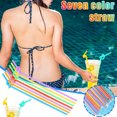 thumbnail image 1 of Clearance! Boovnll 700Pcs Plastic Straws, 10" High Flexible Colorful Bendy Food Grade Straws Disposable for Home, Party, Restaurant, Milk, Cocktail, Drinks, Coffee, Straws, 1 of 9