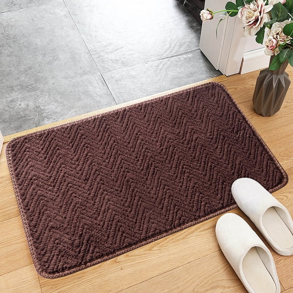 Clearance! Boovnll Bathroom Rugs, 16x24" Absorbent Soft Coral Fleece Bath Mat, Non-Slip Quickly Dry Comfortable Thicken for Bathroom, Kitchen, Floor, Pool, Door Mat, Toilet Mat, Bath Mats for Bathroom