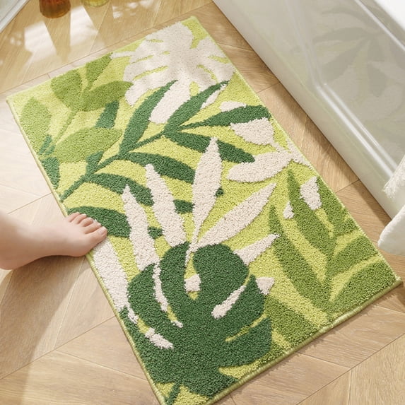 Clearance! Boovnll Bathroom Rugs, 16x24" Absorbent Soft Non-Slip Thicken Bath Mat, Quickly Drying Comfortable for Bathroom, Kitchen, Floor, Pool, Door Mat, Toilet Mat, Bath Mats for Bathroom