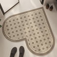 thumbnail image 1 of Clearance! Boovnll Bathroom Rugs, 24x24" Heart Shape Absorbent Soft Memory Foam Diatomite Bath Mat, Non-Slip Quickly Dry Comfortable Thicken for Bathroom, Kitchen, Floor, Pool, Bath Mats for Bathroom, 1 of 6