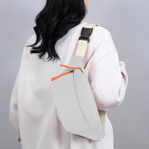 Clearance Boovnll Crossbody Bag, Large Capacity Fashion Multifunctional Chest Bag with Earphone Hole, Sling Bag for Men Women Outdoor Travel, Camping, Hiking, Trip, Backpack, Sling Bag
