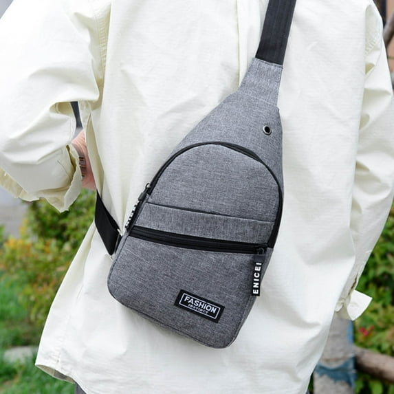 Clearance! Boovnll Crossbody Bag Purse Fashion Zipper Crossbody Bag Men Women Chest Pack Easy to Clean Dirt-Proof Water Proof for Hiking Camping Outdoor Trip Sling Bag