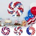 thumbnail image 1 of Clearance! Boovnll Patriotic Wreath, 14" Handcrafted Red White Blue Plush Balls Memorial Day Wreath, 4th of July Wreath for Indoor, Outdoor, Front Door, Fireplace, Wall Decor, 4th of July Decorations, 1 of 6