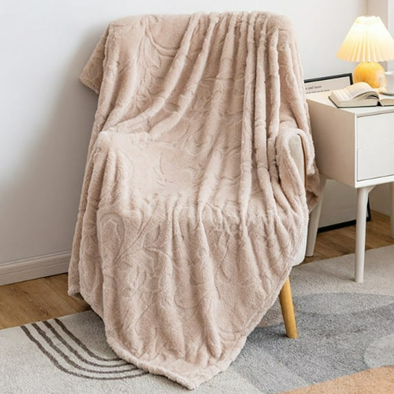 Clearance Boovnll Throw Blanket, Super Soft Cozy Lightweight Solid Color Flannel Blankets, Machine Washable Microfiber for All Season Home, Office, Living Room, Couch, Sofa, Blanket - 28x39"