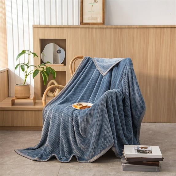 Clearance Boovnll Throw Blanket, Super Soft & Cozy Solid Color Microfiber Flannel Blankets, Lightweight Machine Washable for All Season Home, Office, Living Room, Couch, Sofa, Blanket - 59x79"