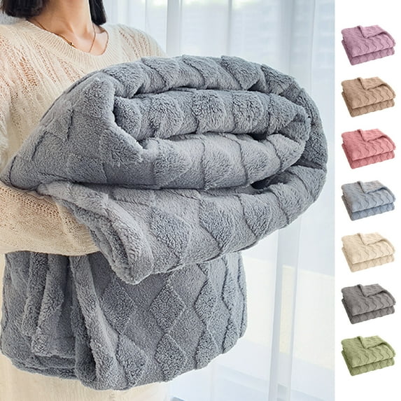 Clearance Boovnll Throw Blanket, Super Soft & Cozy Solid Color Microfiber Lightweight Flannel Blankets, Machine Washable for All Season Home, Office, Living Room, Couch, Sofa, Blanket - 39x59"