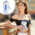 thumbnail image 1 of Clearance Boovnll Water Bottles, Reusable 17 OZ - 500ML Transparent Plastic Bottle with Tea Leakage Separation LeakProof for Home, Office, Gym, Outdoor Sports, Water Bottle, 1 of 6