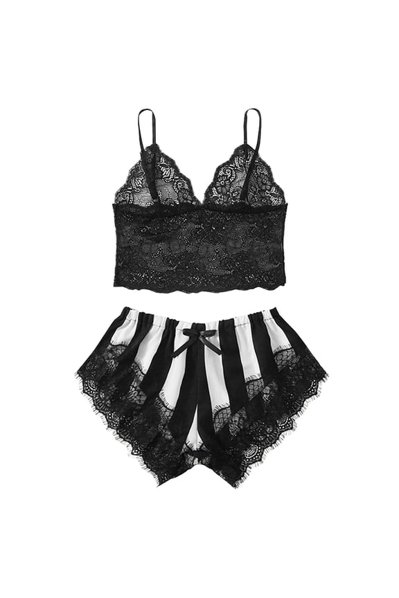 Pajamas for Women, Women's Fashion Sexy Lace Nightwear Lingerie Doll Tint Lingerie Nightwear