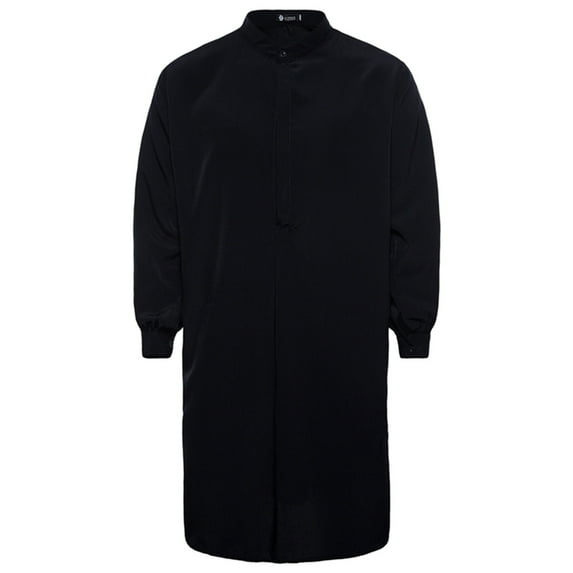 Clearance! Ohufall Thobe,Robe for Men, Muslim Robe Arab Middle Robe Long Style Long Sleeve Standing Neck Pocket Long Shirt Fashion Casual Robe Muslim Clothes for Men Clearance