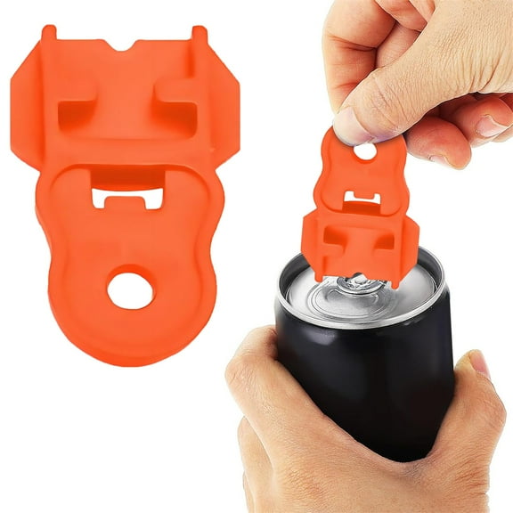 Can And Bottle Openers for Kitchen Brightly Colored Home Drink Shield And Protector Plastic Can Opener For Beer Colas Or Drink To Cold Drinks From Picnic Barbecues （1Pc）,Orange Kitchen Bottle&Can Open