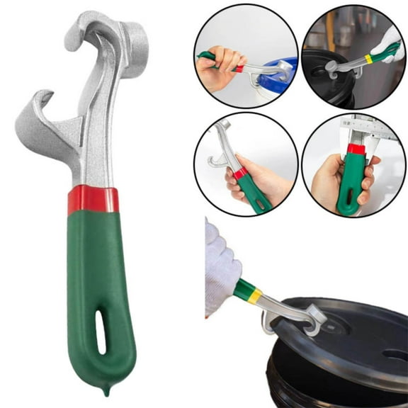 Clearance Bottle&Can Openers under $6 Aluminum Can Opener Tool 5 Gallon 8.5 Inch Paint Can Opener Metal Can Opener Lid Opener Tool Non Slip Rubber Handle For Home Industrial Use