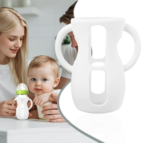 Clearance Bottle Covers under $5,240ml Silicone Sleeves Anti Breakage Heat Baby Bottle Holders For Natural Glass Bottles & Comfortable For