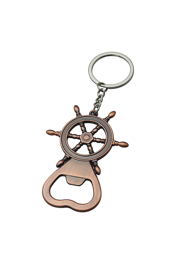 Clearance Bottle under $5,Vintage Opener Key Chain Keyring Boats Helm Keychain For Unisex Creative Opener Sailing Opener Keychain Beer Opener