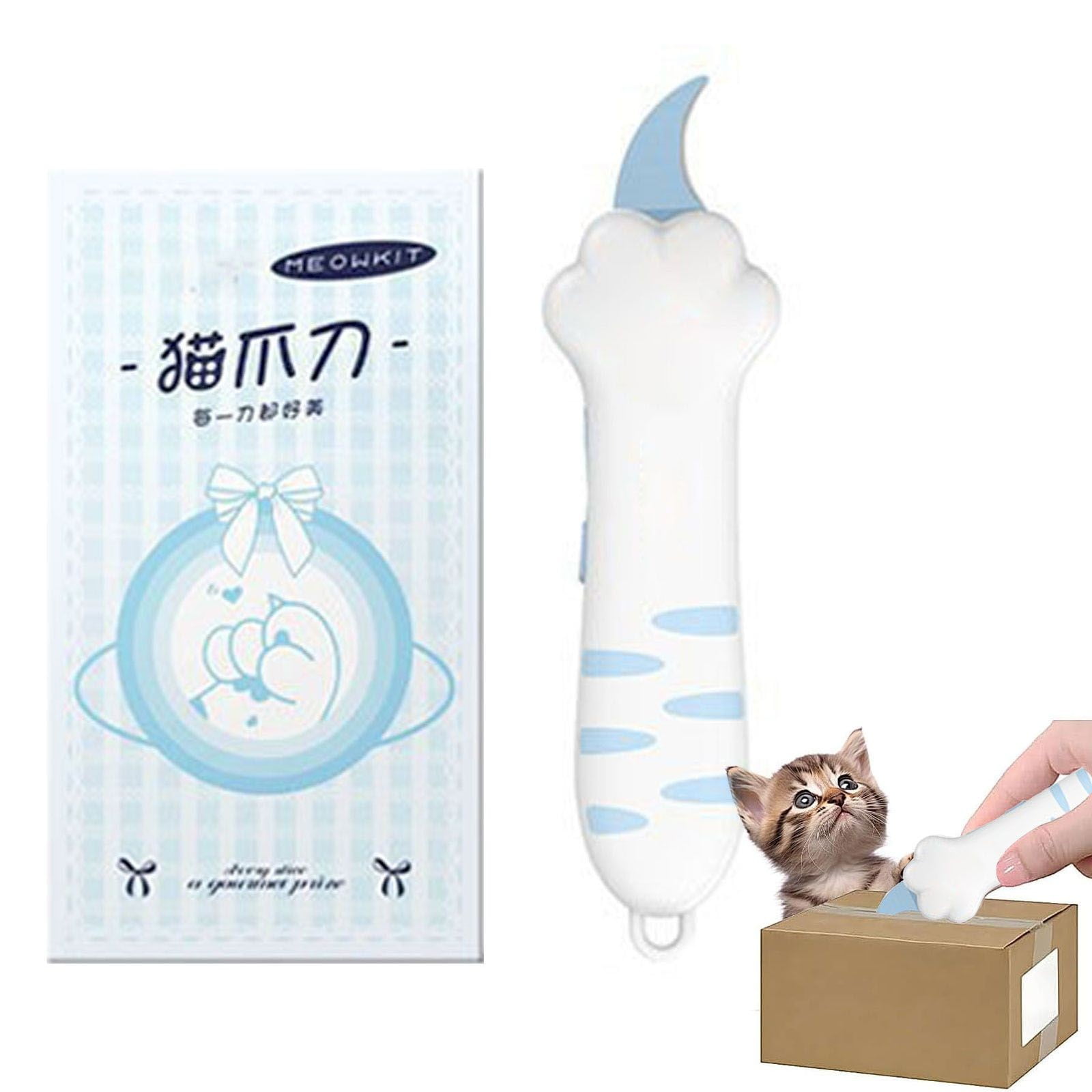 Clearance Box Cutter under $7,Cat Box Cutter Retractable Cat Cute Cat ...