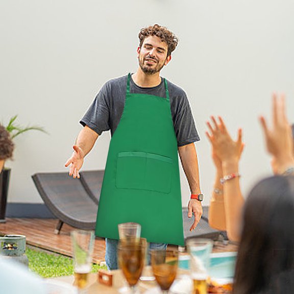 Clearance! Bpyeka Aprons for Cooking 1pcs Aprons for Women with Pockets Mens Apron Chef Apron Cleaning Experiments Long Life Kitchen Apron for Men Kitchen Appliances