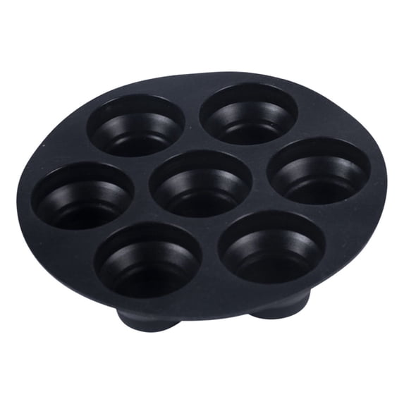 Clearance! Bpyeka Baking Supplies Foldable Cake Food Grade Silica Gel Frying Pan Accessories 7-hole Retractable Baking Kitchen Appliances