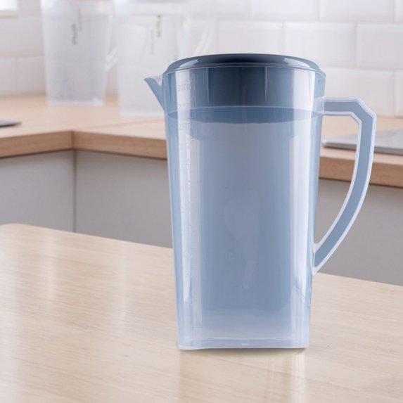 Clearance! Bpyeka Cold Water Kettle Clear Plastic Pitcher with Lid Clear Water Pitcher for Cold Drinks Iced Tea Pitcher for Lemonade Iced Tea Milk Beverages Kitchen Appliances