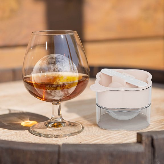 Clearance! Bpyeka Ice Cube Tray Large Ice Making Ice Artifact Home Ice Block Spherical Large Silicone Round Ice Home and Kitchen