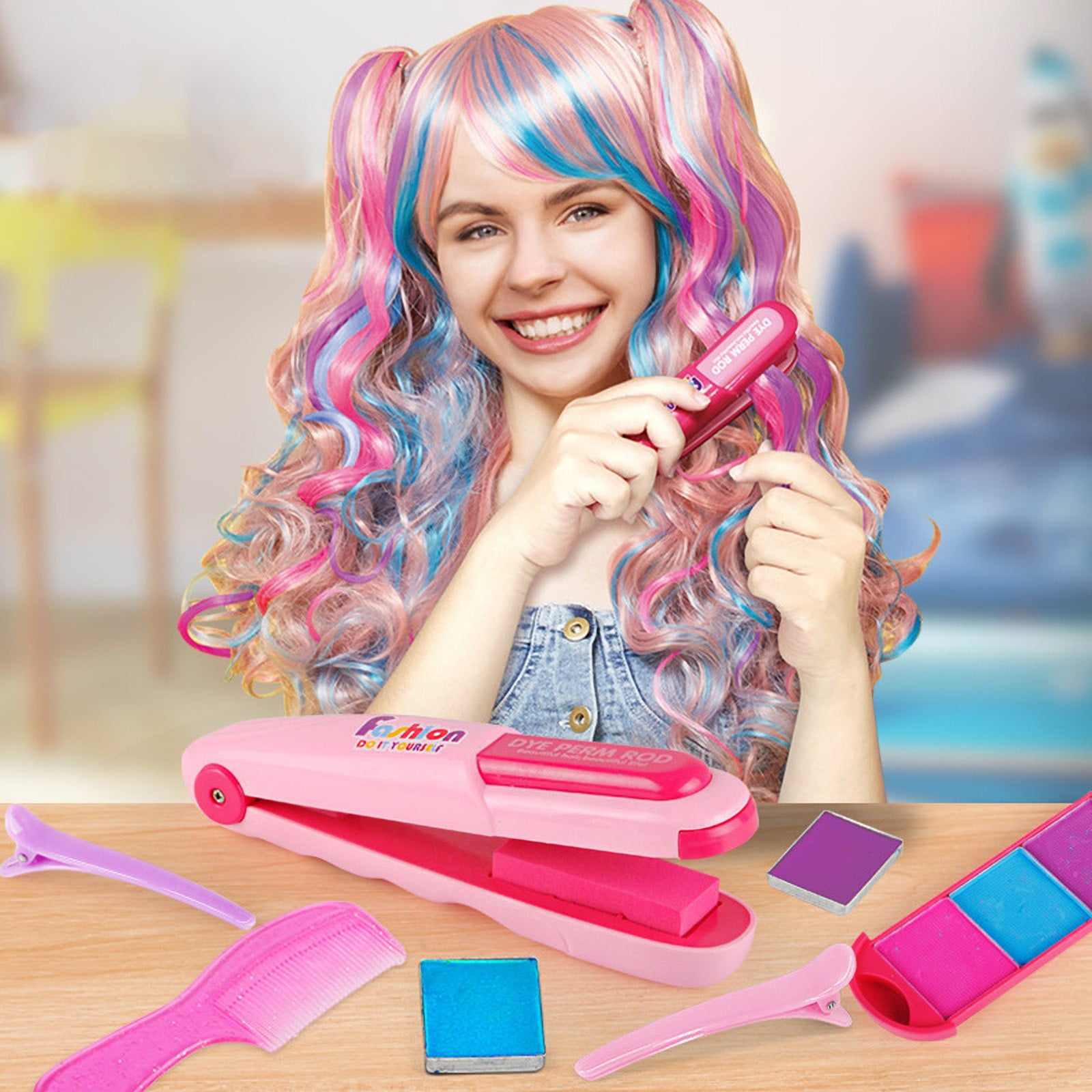 Clearance! Bpyeka Kids Toys New Hair Comb Temporary Hair Color Dyes for ...