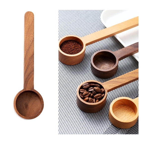 Clearance! Bpyeka Kitchen Essentials Walnut Coffee Beans Spoon Solid Wood Spoon Several Spoons Home and Kitchen