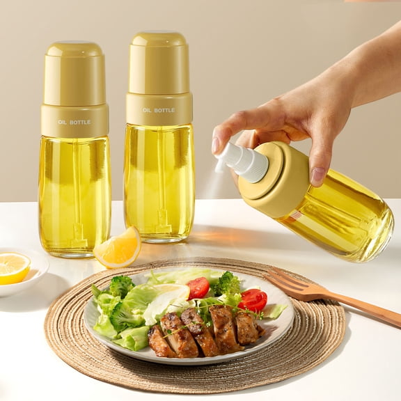 Clearance! Bpyeka Oil Sprayer for Cooking 1pcs Light Oil Spray Pot Oil Atomization Spray Bottle Household Kitchen Oil Spray Pot Oil Tank Glass Soy Bottle 220m Kitchen Appliances