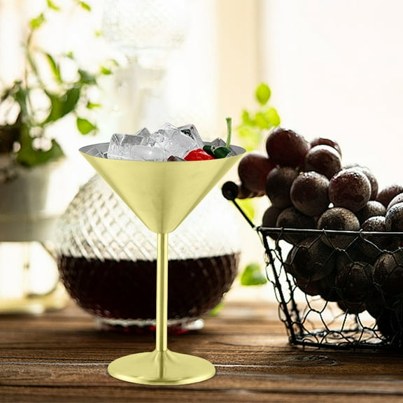 Clearance! Bpyeka Water Cup 304 Stainless Steel Red Wine Glass Layer Goblet Restaurant,stainless Steel Wine Glass.220ml Home and Kitchen