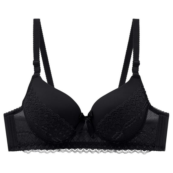 Bras under $5! Cagogo Women's Summer Wirefree Lace Bra No Underwire Push Up Comfortable Everyday Bras Supportive Lifting Wireless Full Coverage Comfort Bralettes Tshirt Bra