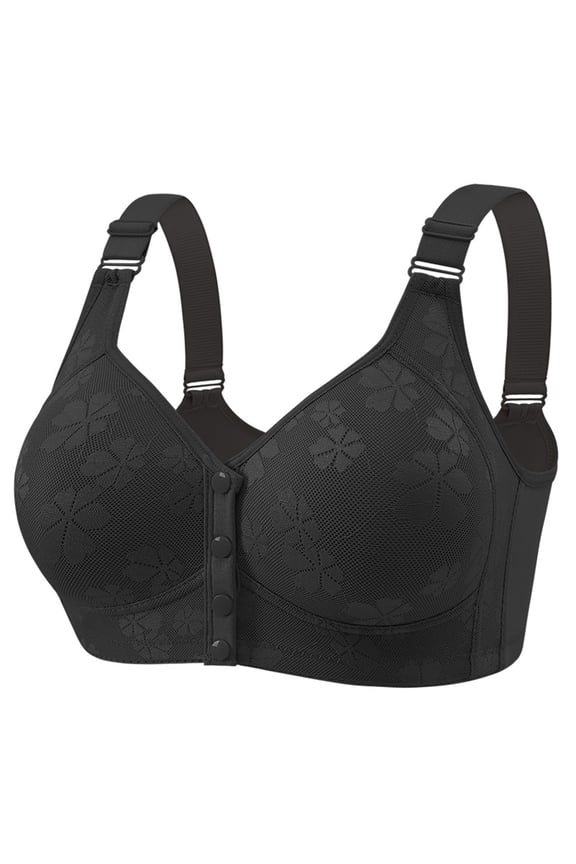 Bras under $5! Cagogo Womens Front Closure Wireless Bras Comfortable Plus Size Supportive Everyday Bras No Underwire Wirefree Full Coverage Large Bust Bralettes Sleep Bra