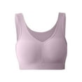 thumbnail image 1 of Bras! Ashirexll Womens Push Up Bra, Plus Size Wireless Solid Color Soft Summer Thin No Steel Ring Breathable Gathering Posture Support Bra Pink 3XL, 1 of 8