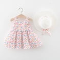 thumbnail image 1 of Clearance Bridal Dresses Dresses for Toddler Girls 3T Casual Dress Hat Set Crew Neck Casual Flowy Swing Tween Sundress with Pockets Party Dresses Birthday Dresss Summer Clothes Vestidos, 1 of 6