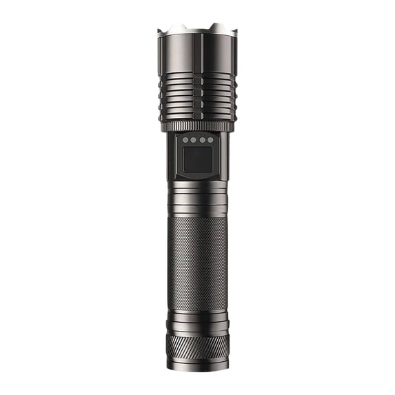 Hvmvliv Bright Flashlight Flashlights High Lumenss Rechargeable Bright LED Flashlight Strong Light Flashlight Type-C Charging Outdoor Digital Display Fluorescent LED Flashlight Multicolor