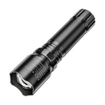 Hvmvliv Bright Flashlight LED Flashlight,1000 Lumenss Super Bright Flashlight, Zoomable, Rechargeable Flashlight with 4 Modes,, Powerful Handheld Flashlight Black