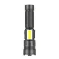 thumbnail image 1 of Hvmvliv Bright Flashlight Nine Lights In One Brightest Outdoor Flashlight 1200 Lumenss LED Flashlight 30W LED Light Rechargeable Powerful Torch Long Throw Up To 100 Meters Black, 1 of 9
