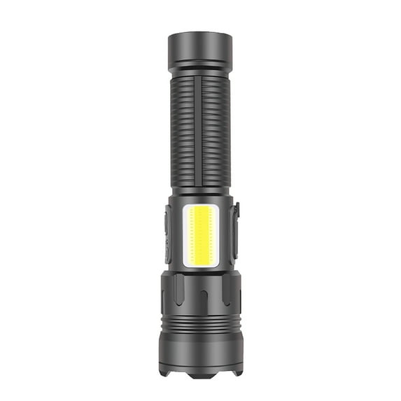 Hvmvliv Bright Flashlight Nine Lights In One Brightest Outdoor Flashlight 1200 Lumenss LED Flashlight 30W LED Light Rechargeable Powerful Torch Long Throw Up To 100 Meters Black