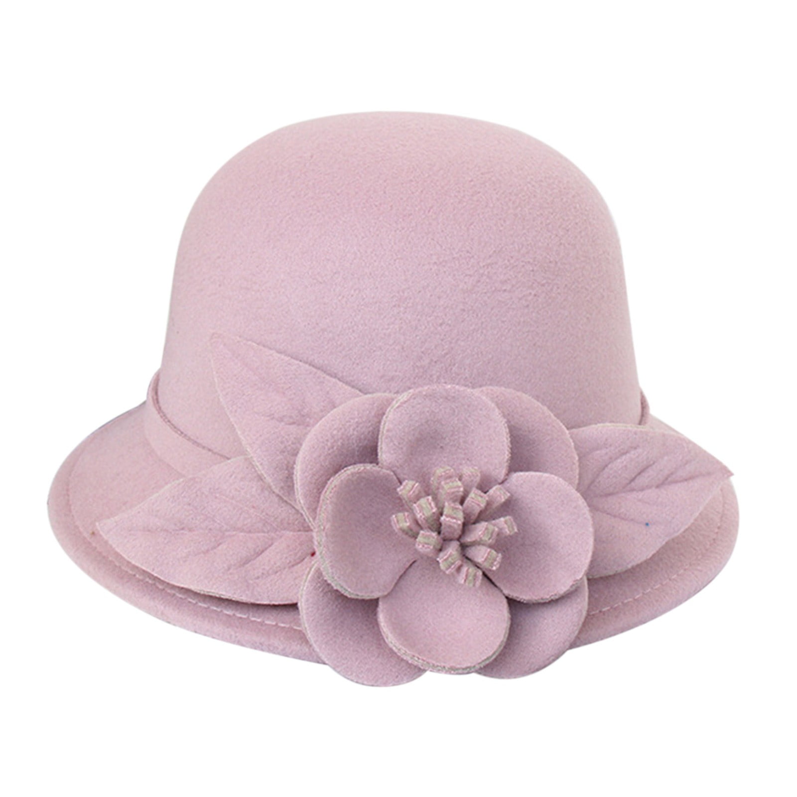 Clearance bucket hats women s autumn and winter flowers round top