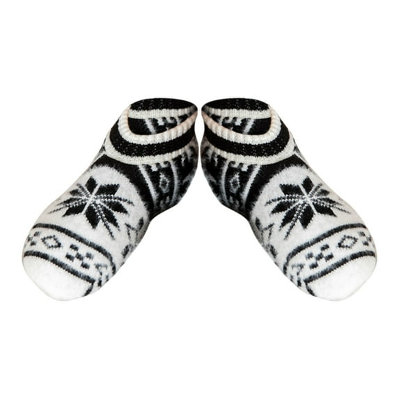 Clearance!Bunenne Slipper Socks Fuzzy Socks Women Soft Cozy Lined Socks Winter Warm Fuzzy Non Slip Socks Women Ankle Socks Women Thermal Socks Women Black One Size