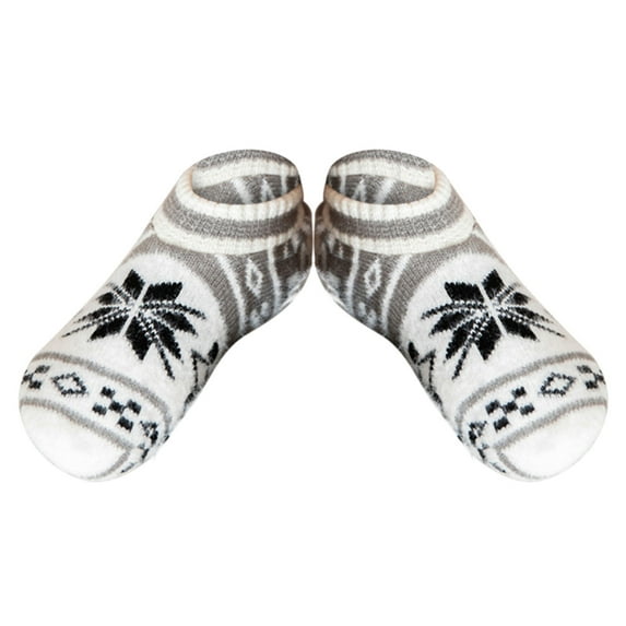 Clearance!Bunenne Slipper Socks Fuzzy Socks Women Soft Cozy Lined Socks Winter Warm Fuzzy Non Slip Socks Women Ankle Socks Women Thermal Socks Women Gray One Size