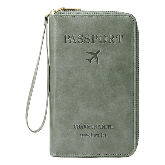 Clearance Business Card Holder under $10,Summer Simple Plain Passport Cases Back To Charm Infinite Travel Wallet Multi Functional Zipper Travel Card Holder RFID Blocking Card Holder