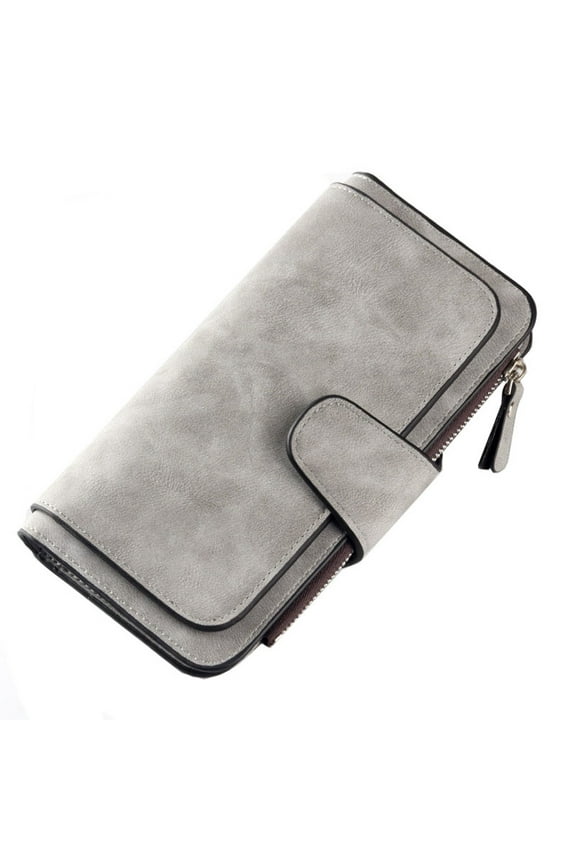 Clearance Business Card Holder under $5 Fashion Women Wallet Leather Clutch Card Holder Purse Lady Long Handbag Multi Card Buckle Wallet