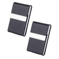 thumbnail image 1 of Clearance Business card holder under $6,Business Card Holder PU Leather Business Card Case Name Card Holder Slim Metal Pocket Card Holder With Shut 2PC, 1 of 9