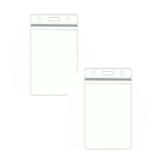 Clearance Business card holder under $20,Clear Soft Vinyl Plastic Sleeve with Waterproof Type Resealable Zip 5/10/20 PCS 2PC
