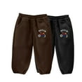 thumbnail image 1 of Busydd 2PC Baby Boys' Pants Toddler Boys and Girls Pants Boys Graphic Print Sweatpants Casual Fleece Children's Pockets Sweat Pants Toddler Girl and Boy Clothes 3-9 Years, 1 of 2