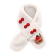 thumbnail image 1 of Busydd Baby Christmas Scarf Boys and Girls Chunky Warm Winter Scarf Unisex Toddlers Fuzzy Neck Warmers for Cold Weather Cute Print Wool Neck Scarf Gifts 1-12 Years, 1 of 3