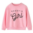 thumbnail image 1 of Busydd Baby Girl Clothes Boys Clothes Fashion Girls Sweatshirt Long Sleeve Round Neck Fleece Letter Print Pullover Tops Toddler Girl Clothes Unisex Infant Fall Clothes 3-8 Years, 1 of 7
