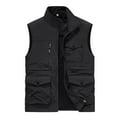 thumbnail image 1 of Busydd Men's Outerwear Vests Casual Lightweight Zipper Sport Vests Solid Color Sleeveless Vest Jacket Plus Size Men's Vest with Pockets M-6XL, 1 of 1