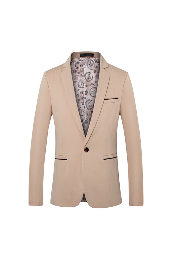 Mens Sport Coats and Blazer Long Sleeve Formal Business Blazers Fashion One Button Suit Jackets Casual Solid Color Sport Coat Regular Fit Plus Size Blazer with Pockets L-5XL