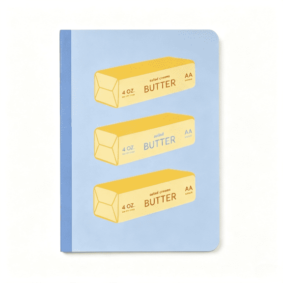 Clearance Butter Notebook, Cute Blue Noteboos, Ruled Refiller Pape, Back to S*chool Accessories Gifts for Kiddo Teens Adults, Perfect for Work, Study & Journal