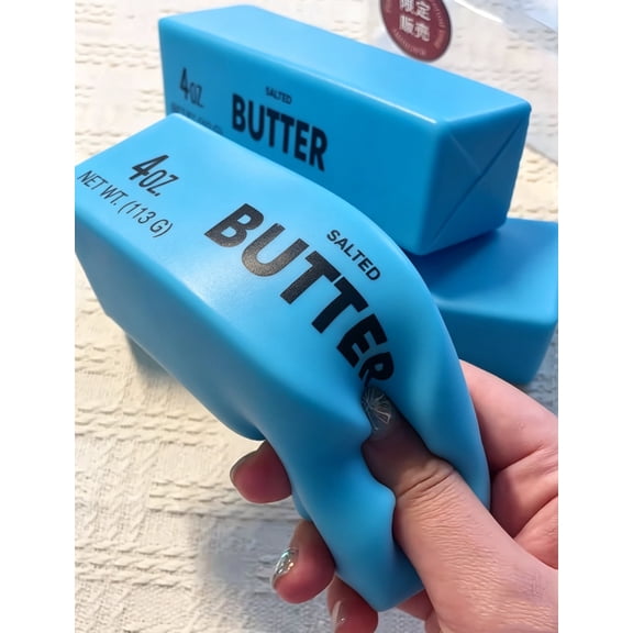 Clearance Butter Squishys Toys Under $5, Halloween Christmas Gifts for Ki*ds, PU Material Butter Stick Slow Rising Squeeze Food Fidget Toys for Office