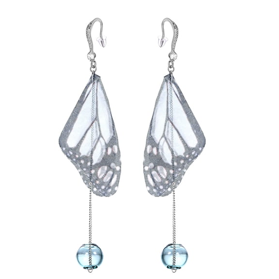 [Clearance] Butterfly Wing Earrings for Women Elegant Drop Dangle Long Hypoallergenic Rhinestone CZ Hook Earrings Girlfriend Daughter Birthday Christmas Jewelry Gift on Clearance